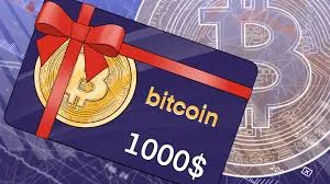 A crypto gift card illustration
