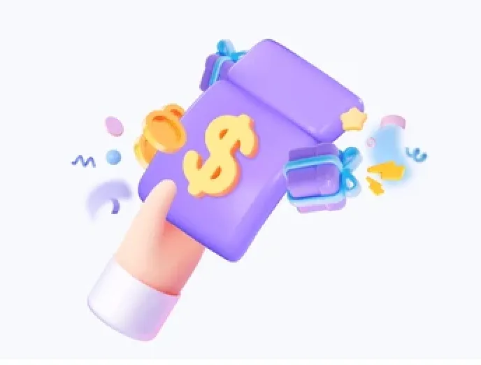 Illustration of a crypto discount coupon